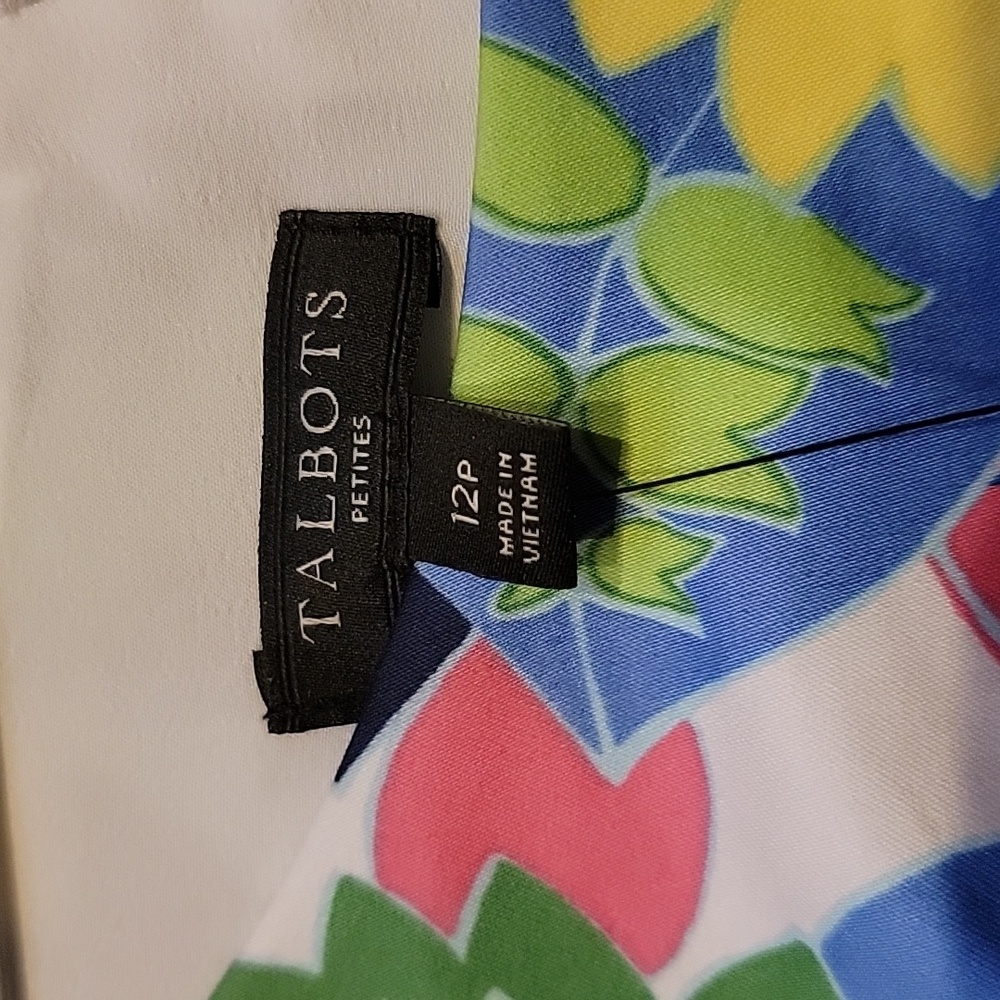 Talbots Colorful Floral Cotton Dress - Picture 2 of 9